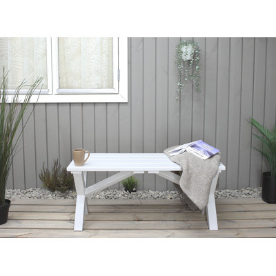 Gaynelle Solid Wood Pine Outdoor Bench
