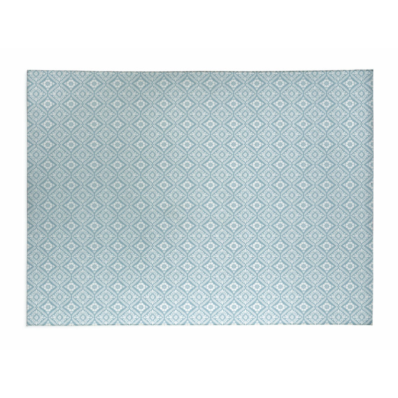 Petit tapis de bureau Talia, L 24 po x P 36 po, Denim Blue