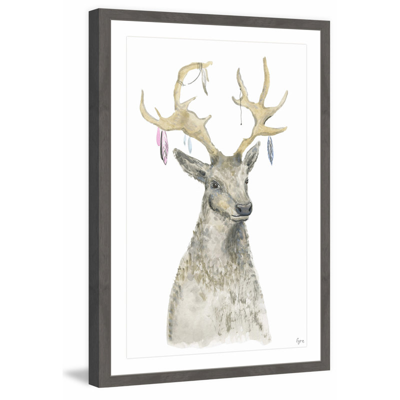 Adorned Reindeer by Eyre Tarney - Single Picture Frame Painting, 46cm H x 30cm W x 4cm D