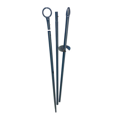 Black 3-piece 9' String Light Patio Pole For Outdoor Use By Simple Living Solutions, Perfect For Canopy Lighting, Weddings, Engagement Parties, And More!