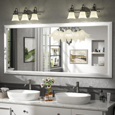 Amara Tempered Glass Mounted Wall Mirror