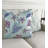Embroidered Feather Reversible Throw Pillow