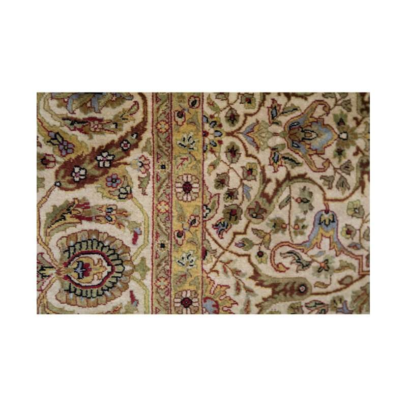 Wool Oriental Area Rug in Ivory