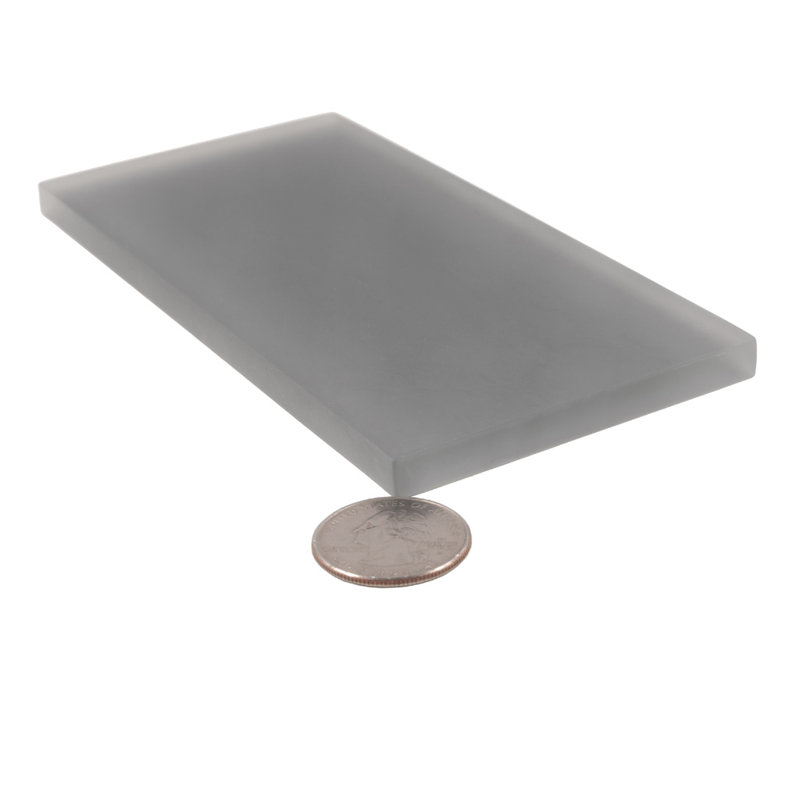3"X 6" Matte Finished Glass Subway Tile, Dark Gray