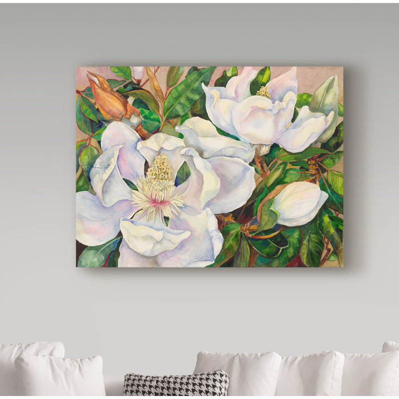 Deetra «Magnolia Tree», reproduction de peinture acrylique sur toile tendue, H 14 po x l 19 po x P 2 po