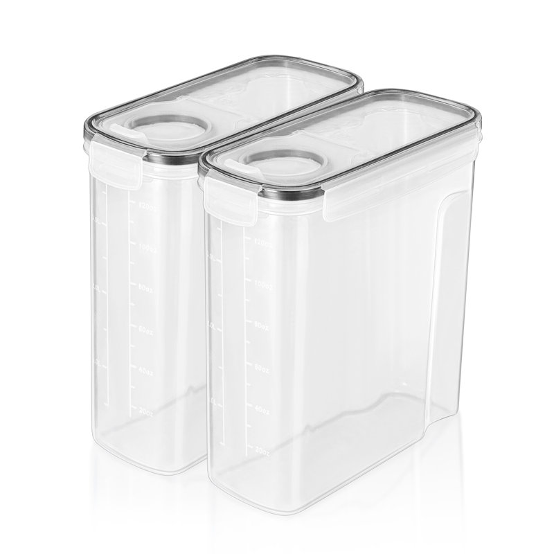 Airtight Food Storage Dispenser Containers BPA Free - 2 Pack (4L)