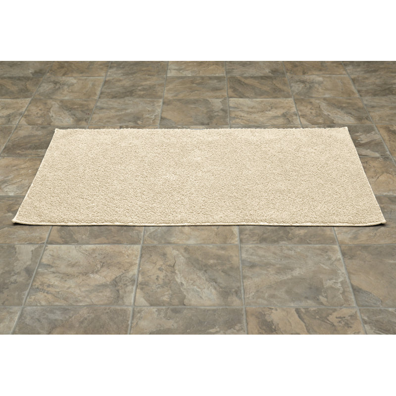 Roanoke Cotton Bath Rug with Non-Slip Backing, Natural, 24" x 40"