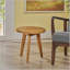 Charmante table d'appoint en bois d'acacia avec plateau rond élégant et pieds ludiques-684383616
