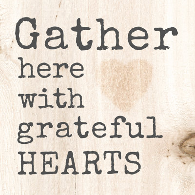 Gather Here Hearts 2 - Wrapped Canvas Print