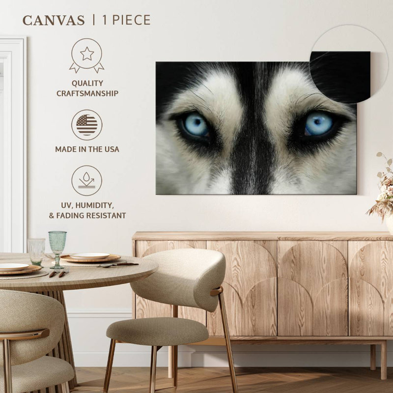 Brampt Sky Eyed Husky, 34" H x 51" W