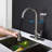 Pull Out For Kitchen Faucet - High Arc 360 Rotating Nozzle, Single Lever Quick Water Handling, Brushed Nickel Stainless Steel, Corrosion Surface, Aerated Flow With Minimal Splash And Easy Temperature-467722318