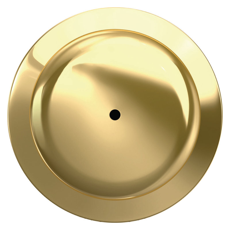 Plymouth Bed and Bath Knob, Bright Brass