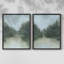 «Marsh Morning Fog I», reproduction encadrée de qualité supérieure - prête à être accrochée - aucun clou requis - aucun clou requis-411987495-411987493