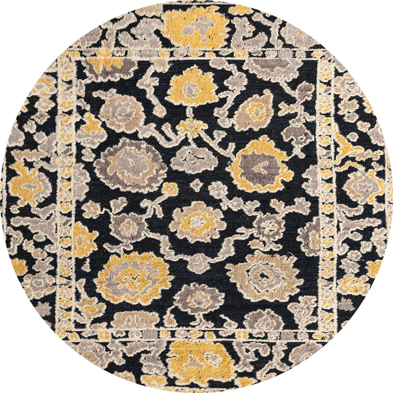 Tapis abstrait moderne 4319 Dailee, Rond 8 pi