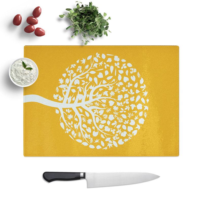 Tree Chopping Board, 0.4cm H x 28.5cm W x 39cm L