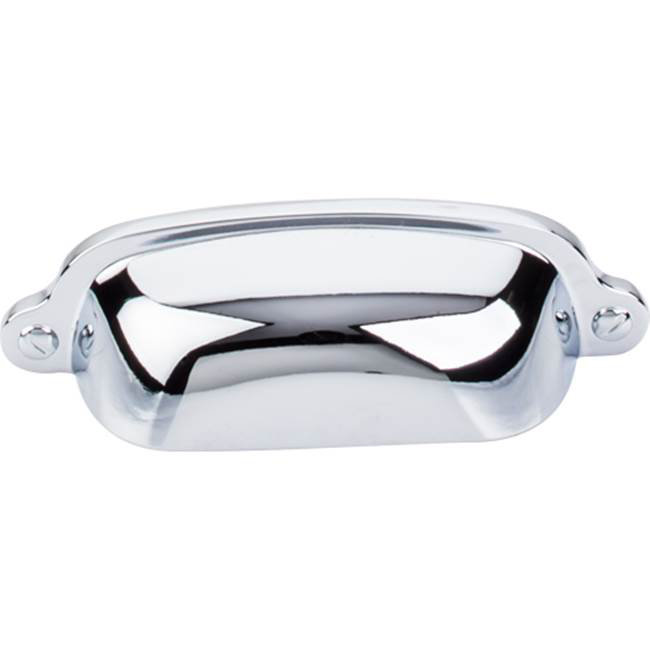 Dakota 2 9/16" Center Cup Pull, Polished Chrome, 1 1/4"