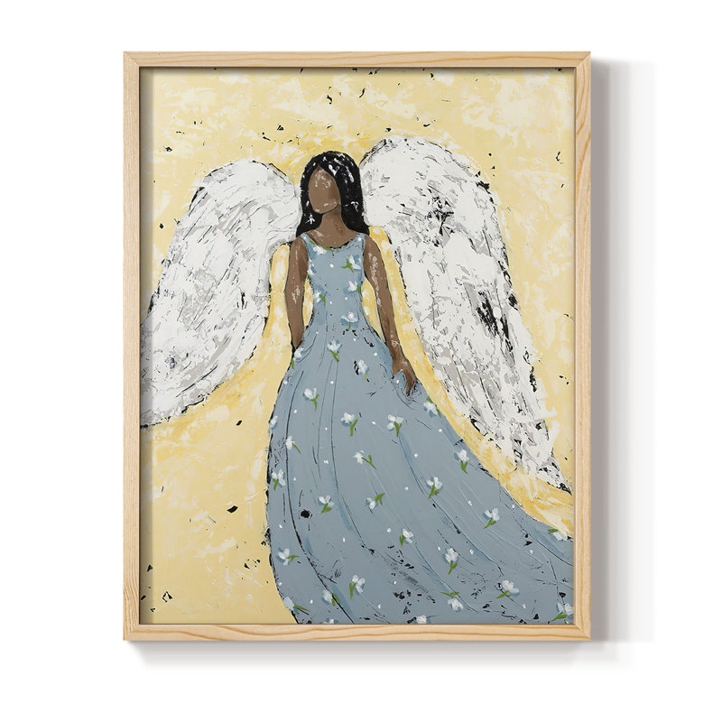 "EarthlyAngel III", H 15 po x l 12 po, Encadré naturel