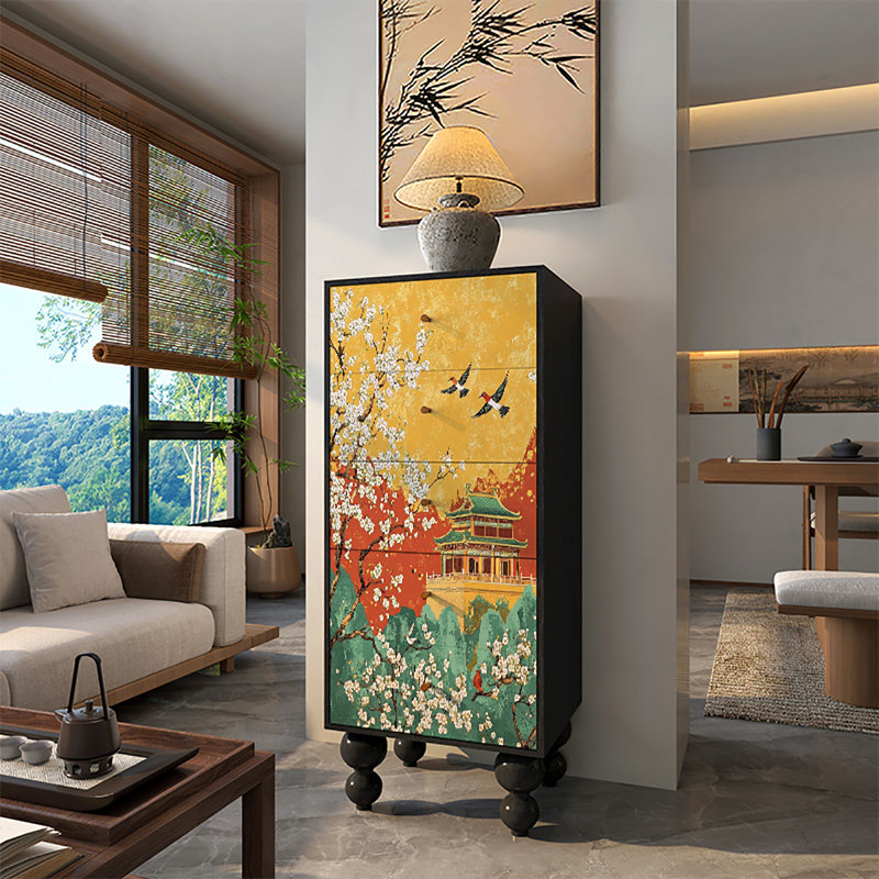 Armoire décorative multifonctionnelle à tiroirs de salon