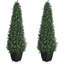 Artificial Boxwood Topiary Trees - Cone Shape Fake Plant with Modern Planter, 3FT Faux Outdoor Plants for Indoor Front Porch Plants Set of 2 PCS