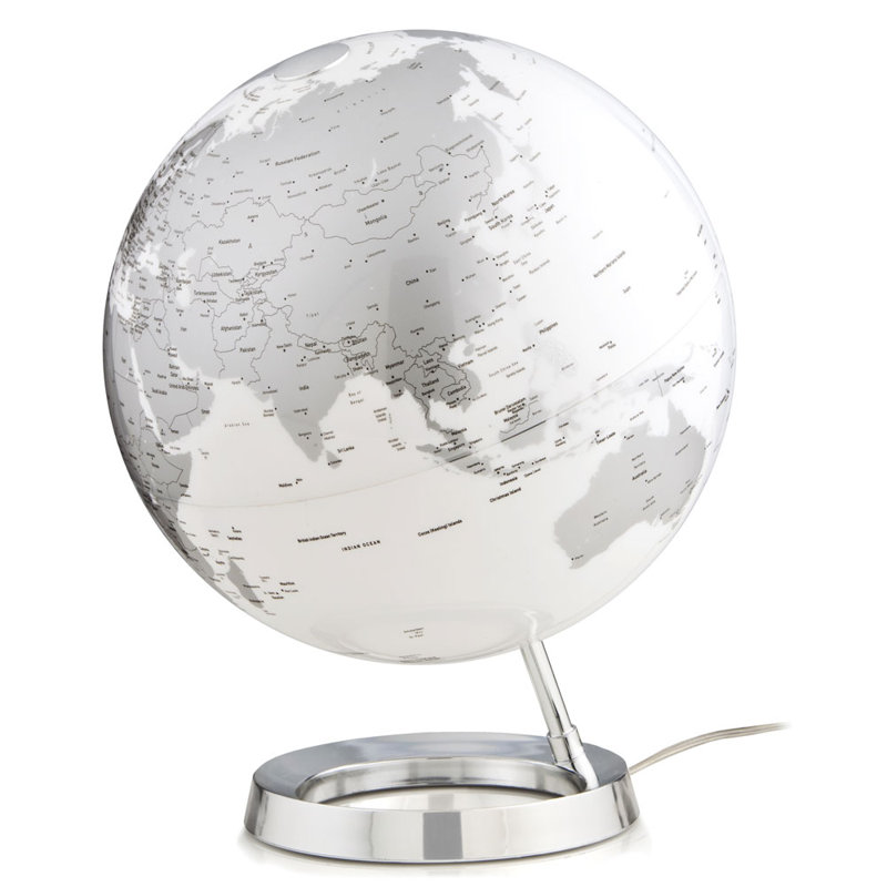 Plastic / Acrylic Tabletop Globe, Coral 