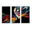«Kissing minds», ensemble de 3 reproductions d'art encadrées sur toile abstraites-1592752579-1592752581