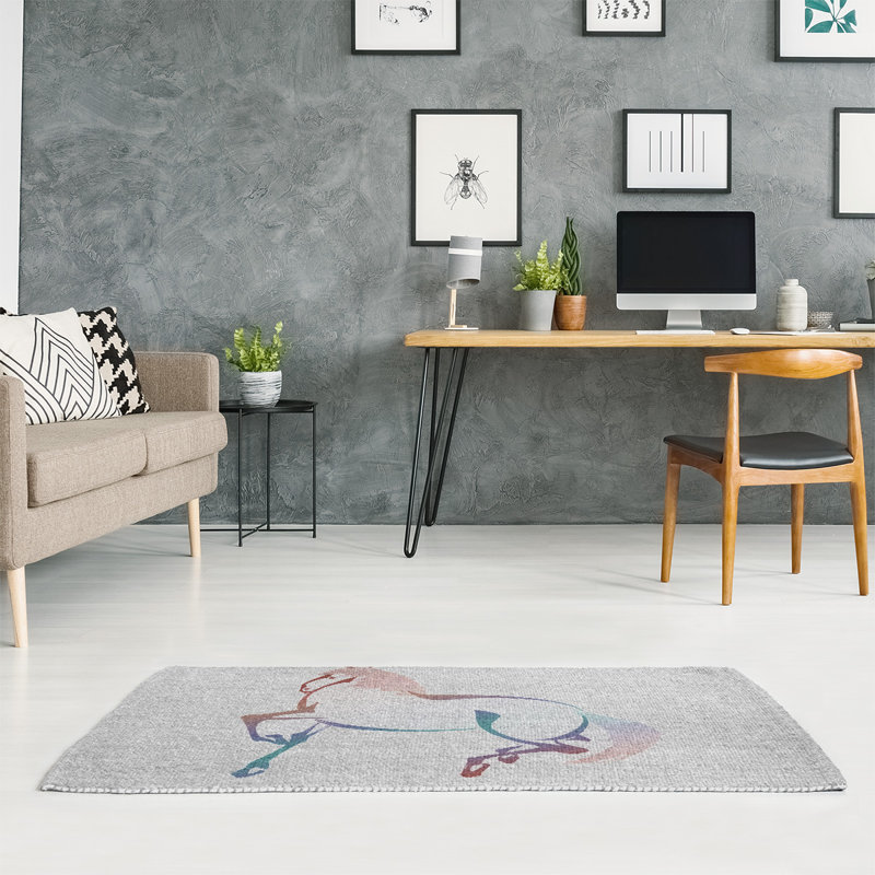 Chenille Animal Print Indoor Rug, Rectangle 2' x 3'