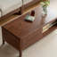 Table basse en chêne avec coins arrondis-630446653