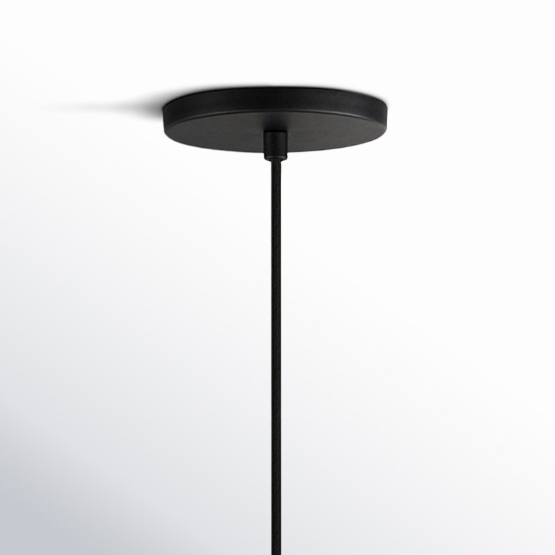 Luminaire suspendu cylindrique en béton à 1 lumière à intensité réglable Calcott, Terre cuite, Terre cuite
