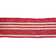 Northlight Red and White Striped Linen Christmas Ribbon 4