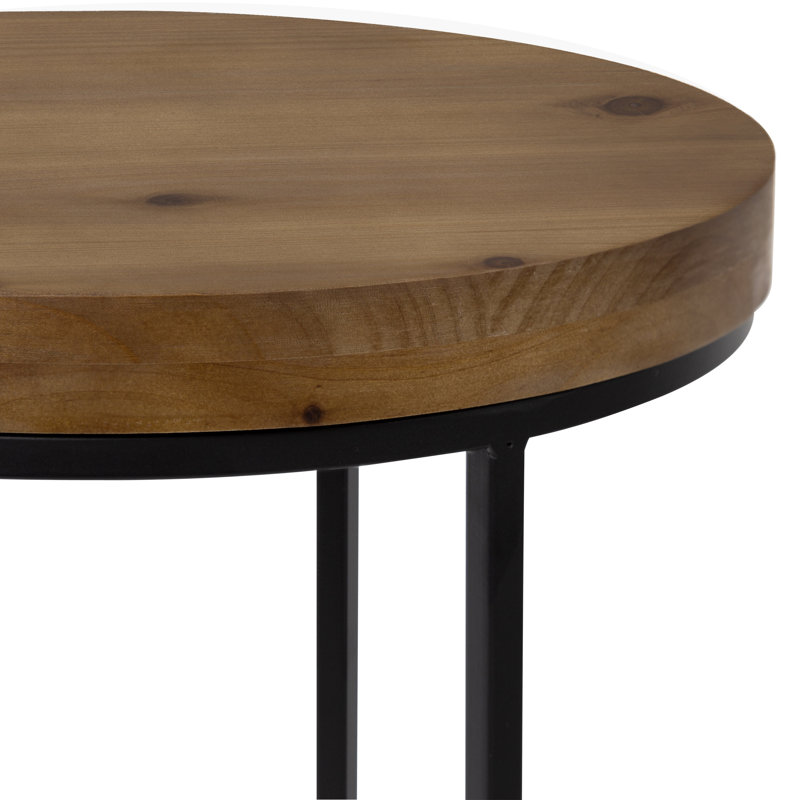 Scheidt Nesting Tables, Rustic Brown, Black