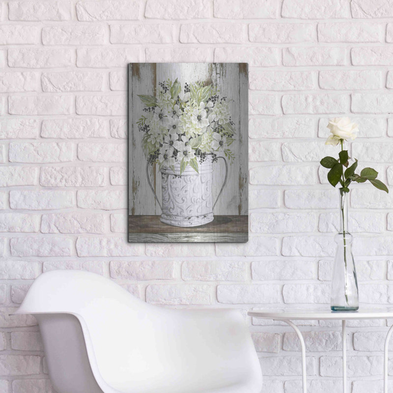 «White Floral Dreams» par Cindy Jacobs, H 24 po x l 16 po