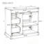 Meuble-lavabo avec lavabo, 4 tiroirs, porte à fermeture en douceur et tablette réglable-1411504149