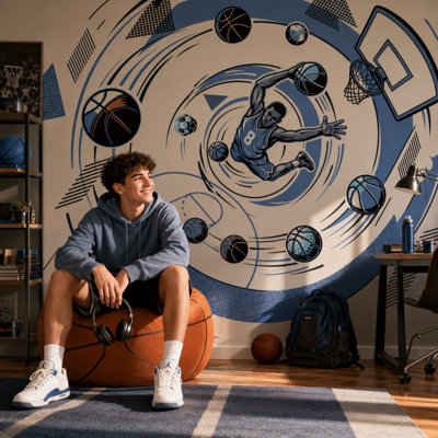 Panneau mural basketball Dunk