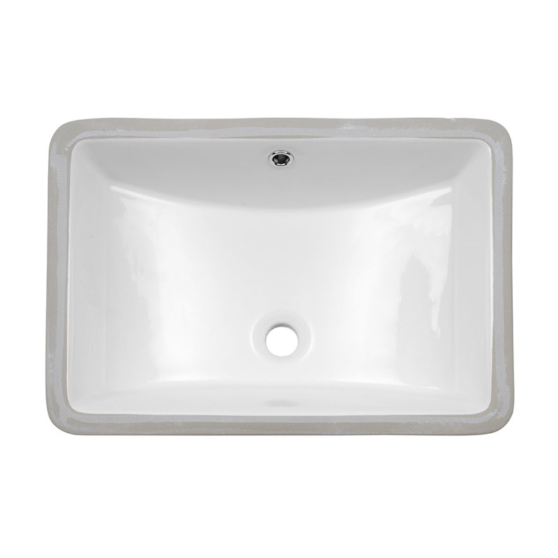 20X14" Undermount Sink Rectangle Ceramic Bathroom Sink