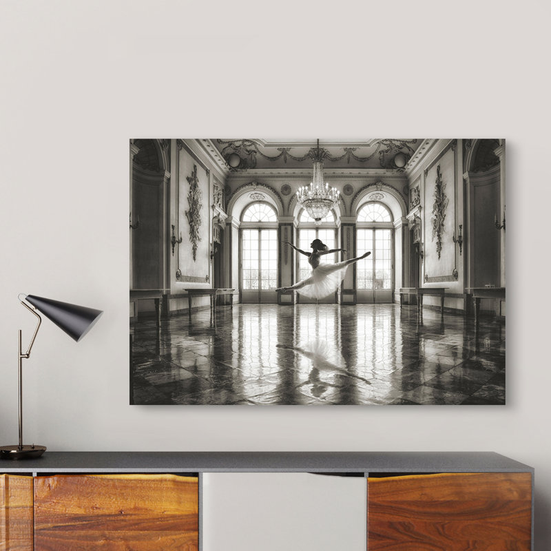 Ballerina In A Palace Hall by Julian Lauren - Wrapped Canvas Print, 50cm H x 70cm W x 4cm D