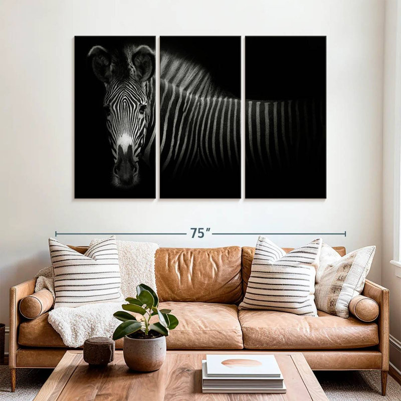 Brampt Vignette Zebra, 42" H x 65" W