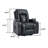 Power Upholstered Recliner Chair with Lift Base and Massage Heating Function-339706175