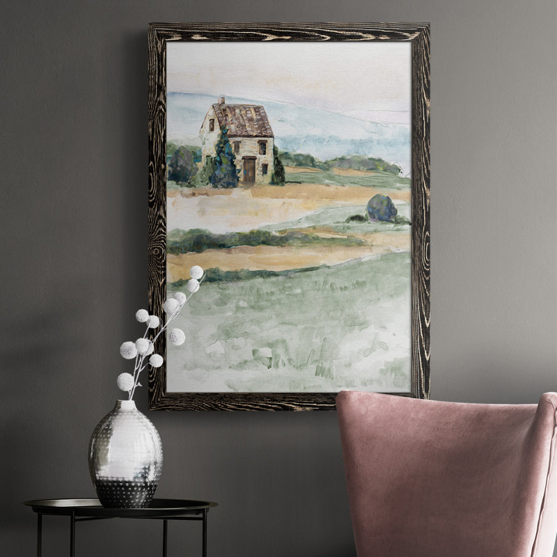 Danois dans la campagne I, H 37,5 po x l 27,5 po x P 1 po, Noir