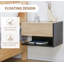 46 cm W Bedside Table