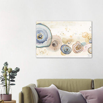 Agates Flying Watercolor by Patricia Pinto - Wrapped Canvas Print