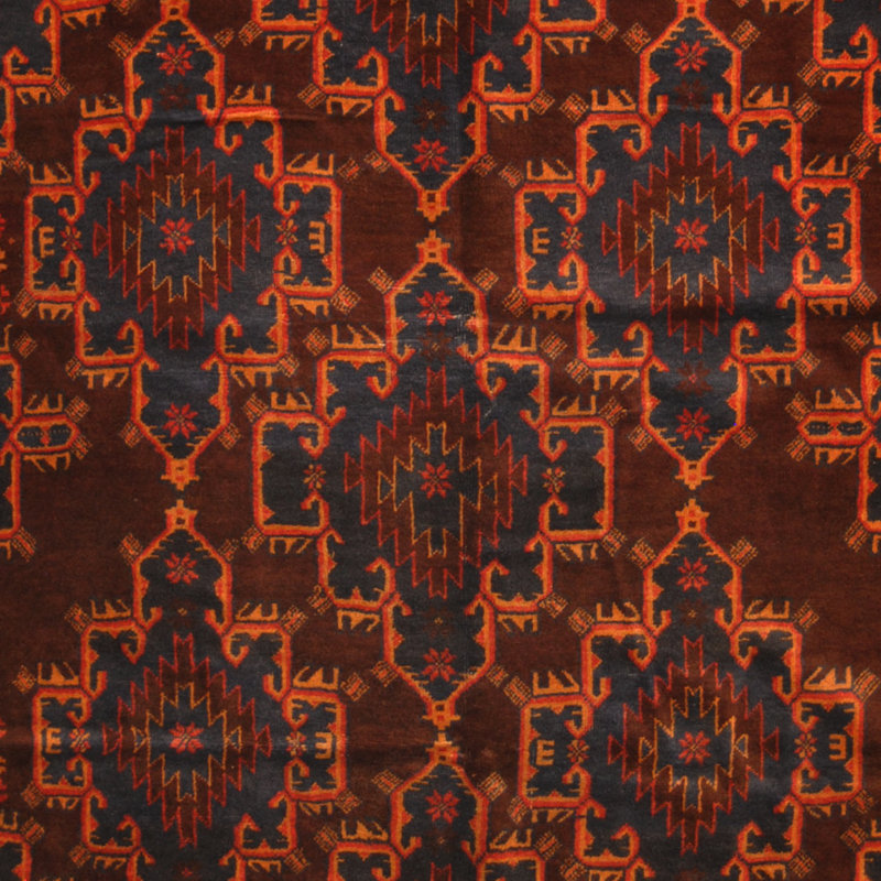 Tapis brun / bleu marine Hartstein