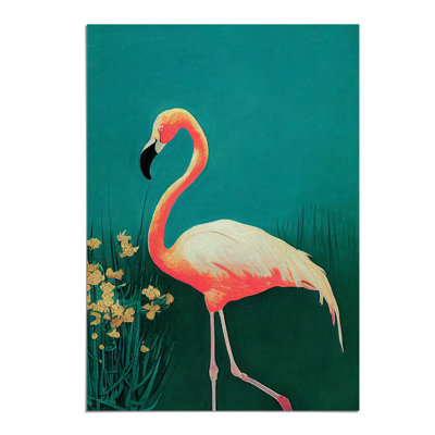 Walking Flamingo - Wall Art