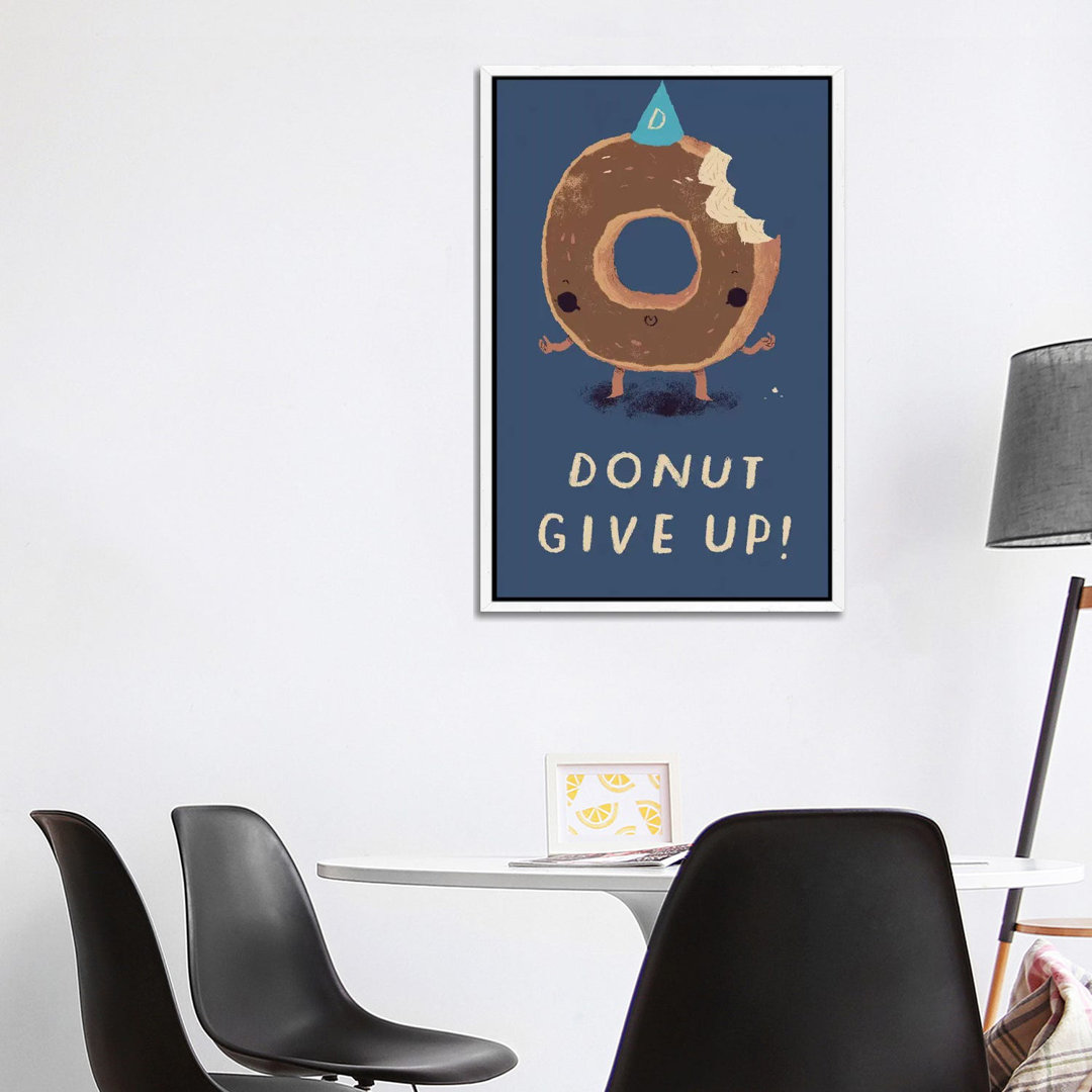 Donut Give Up von Louis Roskosch - Gallery-Wrapped Canvas Giclée on Canvas