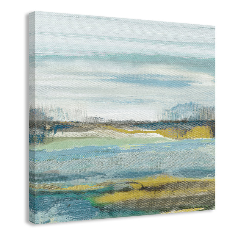 Lewbeach II - Peinture, Toile tendue, H 45 po x l 45 po x P 1,38 po
