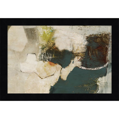 Obscured in Blue by Wood Framed Wall Art Print