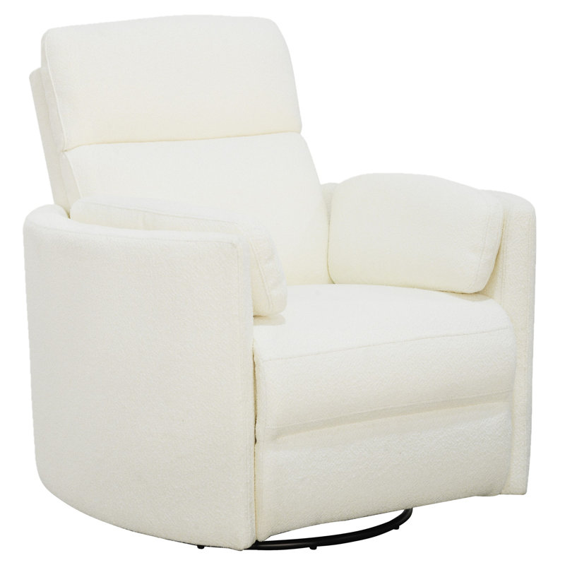 Bre 40" Wide Swivel Glider Power Recliner, Revel Oyster