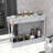 Ultra-Thin Three-Layer Storage Cart For Offices, Kitchens, Laundry Rooms And Narrow Spaces, Grey