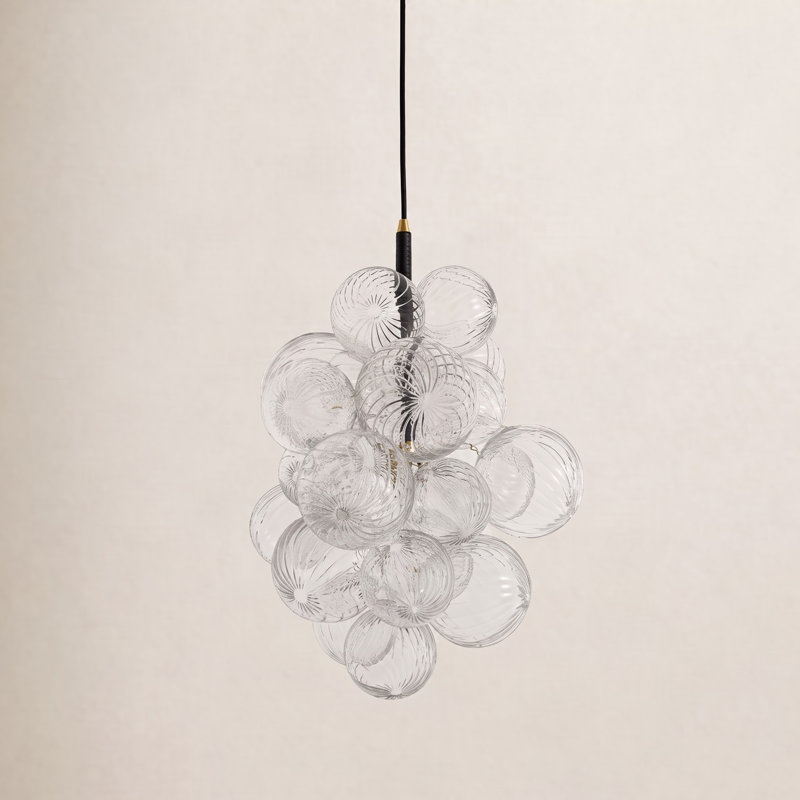 Luminaire suspendu 1 lumière noir / or Newtown