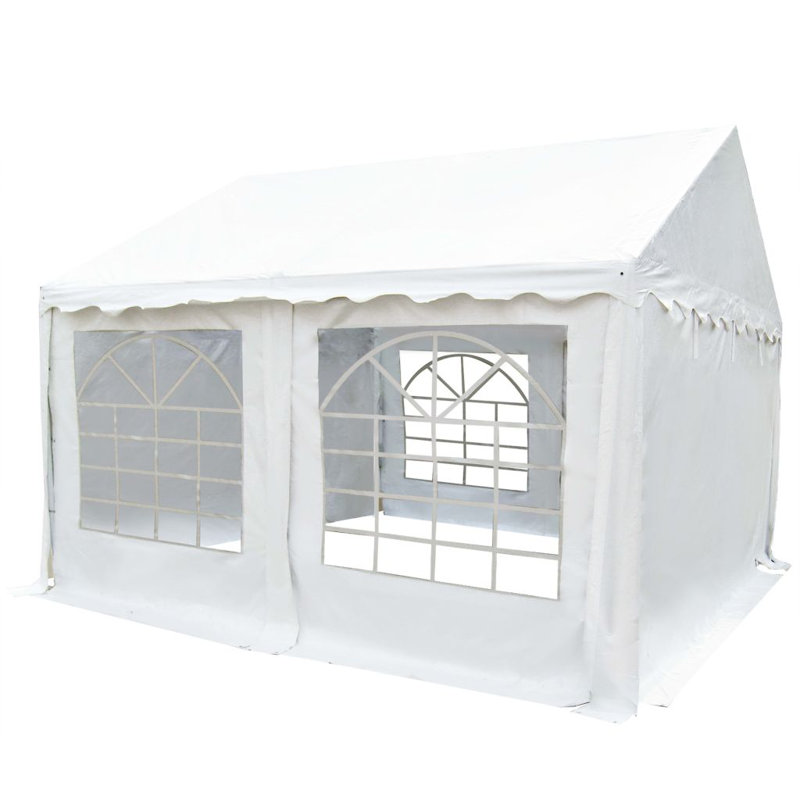 Clever 4m x 6m Steel Party Tent, White