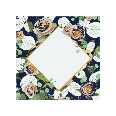 Decorative Flowers On Splash Back